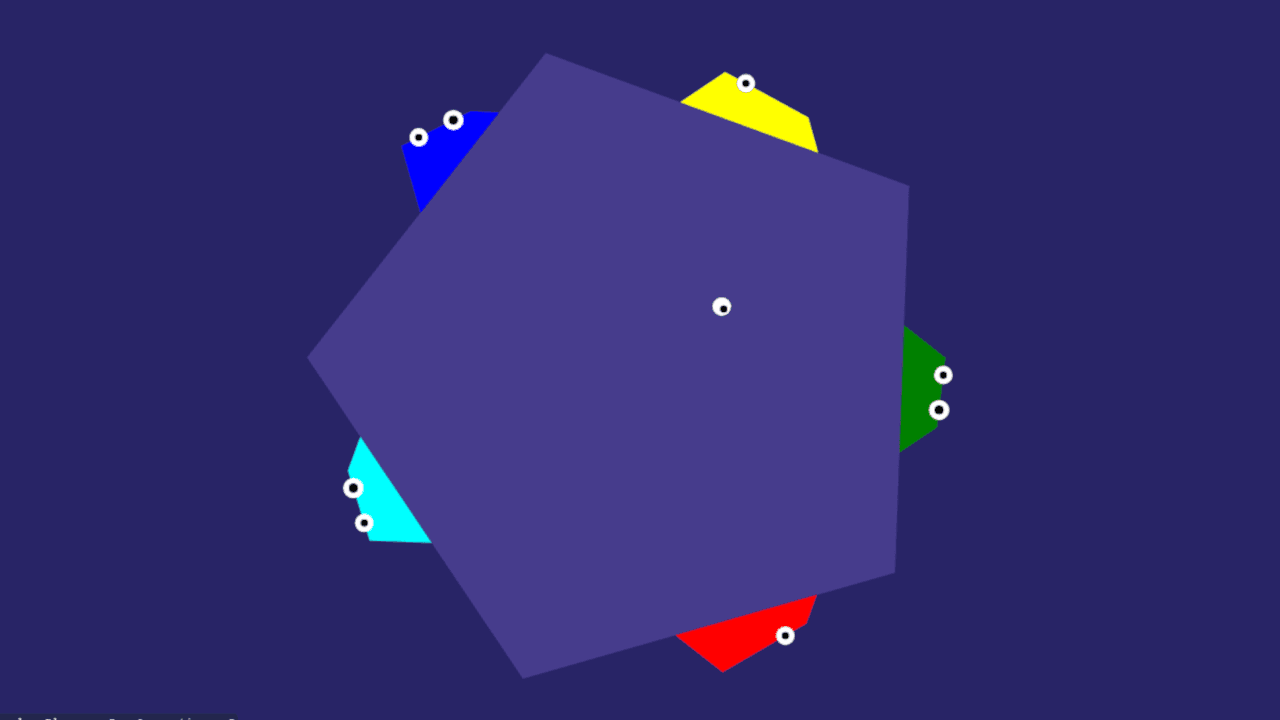 Eyeball – Pong with 8 player multiplayer support and a shifting arena. Keep your eye on the ball, literally.. Party Game, Reflex, Casual, Multiplayer, Pong, 2D – 2-8 players.